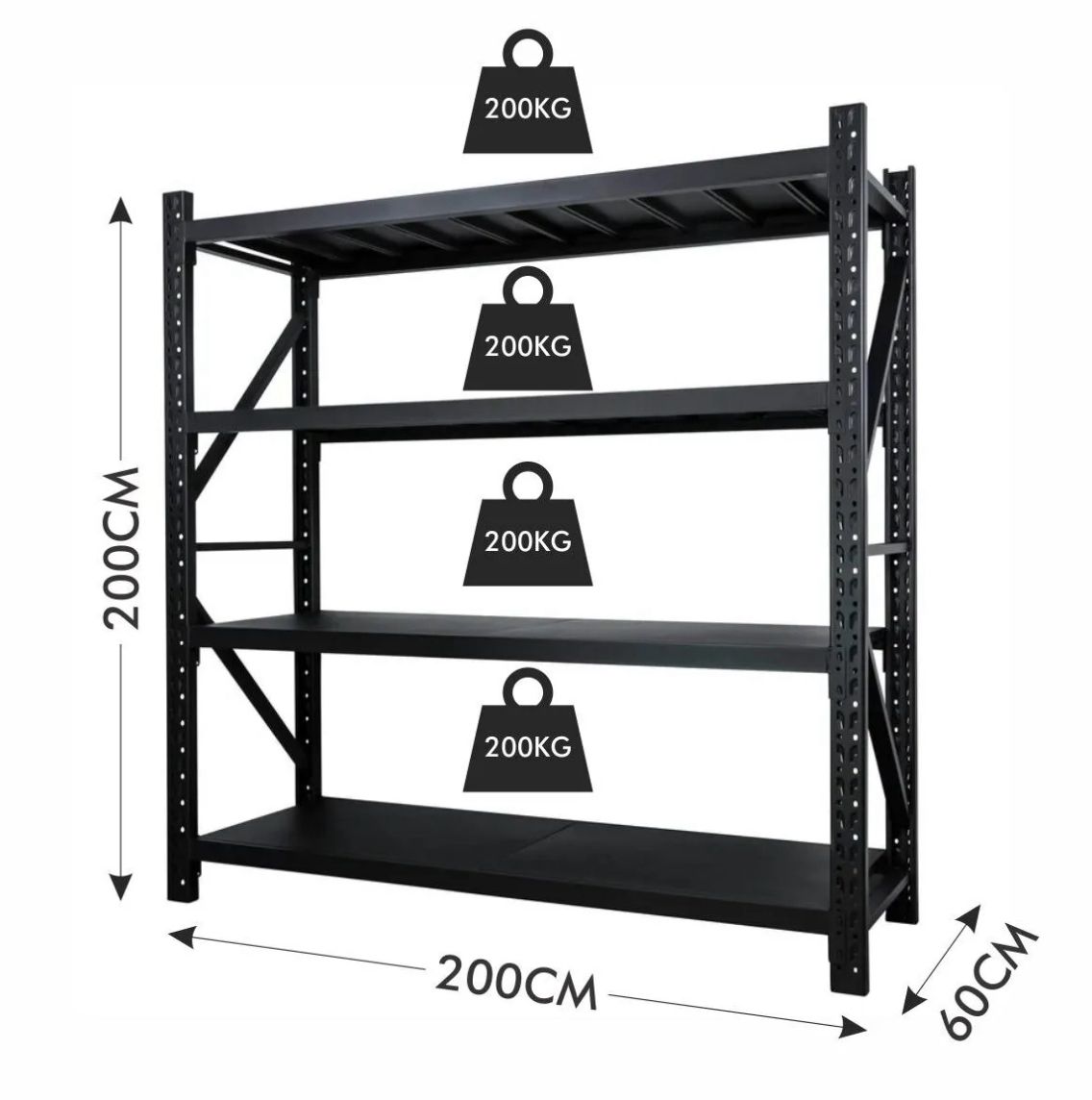 200 KG storage racks