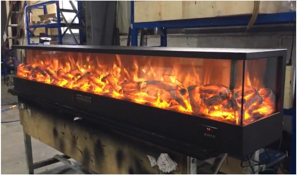 3 Sided fire display